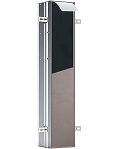 Emco Asis Plus flush-mounted WC module 975611010 aluminium, 803 mm, door can be tiled, door hinge on the left