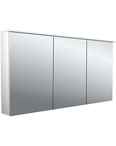 Emco pure 2 armoire à miroir éclairée en saillie design 979705406 1400x711mm, LED, avec voile de lumière, 3 portes, aluminium