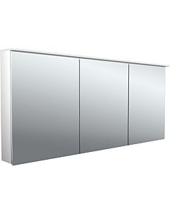 Emco pure 2 armoire à miroir éclairée en saillie design 979705407 1600x711mm, LED, avec voile de lumière, 3 portes, aluminium