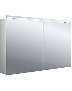 Emco pure 2 Classic surface-mounted illuminated mirror cabinet 979705505 1200x729mm, with LED top light, 2 doors, aluminium
