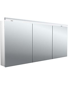 Emco pure 2 Classic armoire à miroir éclairée en saillie 979705507 1600x729mm, avec éclairage supérieur à LED, 3 portes, aluminium