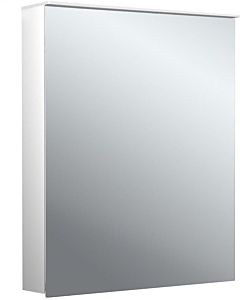 Emco pure 2 style armoire à miroir éclairée en saillie 979706401 600x711mm, LED, avec voile de lumière, porte 2000 , aluminium