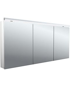 Emco flat 2 Classic armoire à miroir éclairée en saillie 979706507 1600x729mm, éclairage supérieur à LED, 3 portes, aluminium