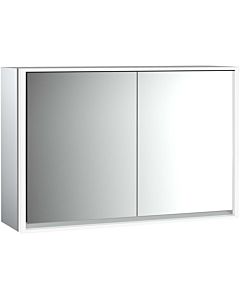 Emco Loft surface-mounted illuminated mirror cabinet 979805118 1200x733mm, LED, 2 doors, aluminium/ Spiegel
