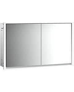 Emco Loft flush-mounted illuminated mirror cabinet 979805121 1300x733mm, LED, 2 doors, aluminium/ Spiegel