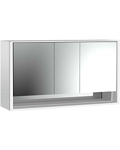 Emco Loft surface-mounted illuminated mirror cabinet 979805222 1600x733mm, with lower compartment, LED, 3 doors, aluminium/ Spiegel