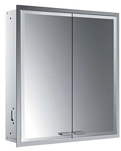 Emco Asis Prestige 2 armoire à miroir éclairée encastrée 989708101 615x666mm, avec système d&#39;éclairage