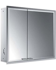 Emco Asis Prestige 2 armoire de toilette éclairée encastrée 989708102 815x666mm, porte large à droite, avec système d&#39;éclairage