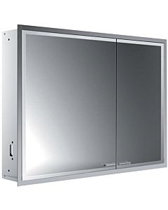 Emco Asis Prestige 2 armoire de toilette avec éclairage à encastrer 989708105 915x666mm, porte large à gauche, avec système d&#39;éclairage