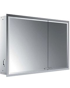 Emco Asis Prestige 2 armoire de toilette éclairée encastrée 989708107 1015x666mm, porte large à gauche, avec système d&#39;éclairage