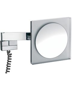 Emco LED shaving and cosmetic mirror 109606005 chrome, magnifying glass 5, wall mounted