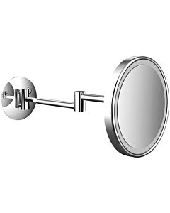 Emco Pure LED shaving/beauty mirror 109406012 Ø 203 mm, round, 3x magnification, direct connection, 2-armed, chrome