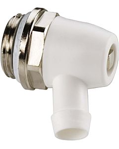 Simplex drain plug F10622 standard, swiveling plastic spout, nickel-plated brass, G 2000 / 2 M
