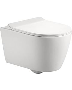 Fukana wall WC rimless white, round, washdown
