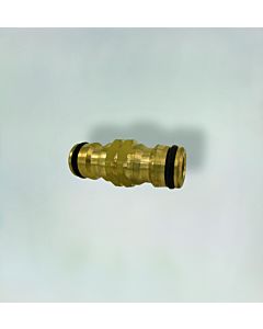 Fukana double connector hose connector 33051 brass, for Gardena hose couplings