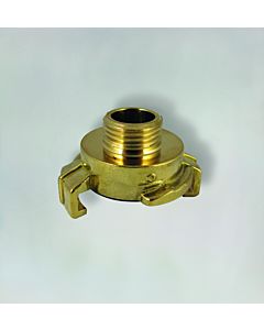 Fukana quick coupling with external thread 33200 brass, 3/8&quot; AG (outside approx. 17mm), Geka compatible