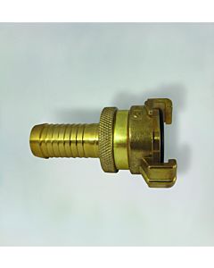 Fukana quick coupling with lock nut 33401 brass, outside 13mm ( 2000 /2&quot;), Geka compatible
