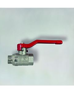 Fukana ball valve with lever handle 53191 red, AG x IG 2000 /2&quot;, DIN 50930-6