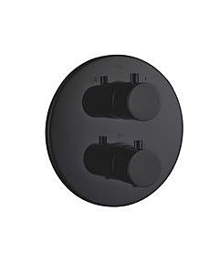 Fukana stile black shower thermostat 54551902 black, trim set, concealed