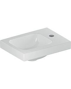 Geberit iCon light hand washbasin 501830002 38x28cm, tap hole right, without overflow, white KeraTect