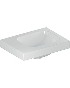 Geberit iCon light lave-mains 501831003 38x28cm, sans trou pour robinetterie, sans trop-plein, blanc