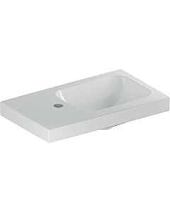 Geberit iCon light Handwaschbecken 501833001 53x31cm, Hahnloch links, ohne Überlauf, mit Ablagefläche, weiß