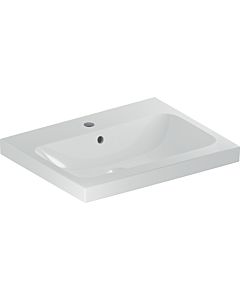 Geberit iCon light lavabo 501834001 60x48cm, trou pour robinetterie central, avec trop-plein, blanc