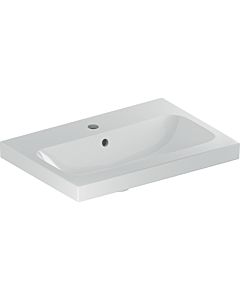 Geberit iCon light lavabo 501841002 60x42cm, trou pour robinetterie central, avec trop-plein, blanc KeraTect