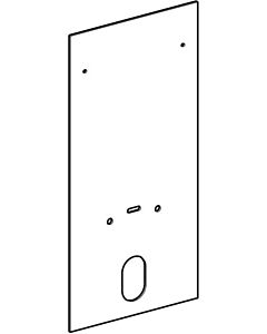 Geberit front cover 242668SI1 for wall bidet 101cm, white glass, for Monolith sanitary module
