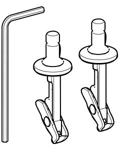 Geberit fixing bolt with sealing washer 244625001 for WC seat