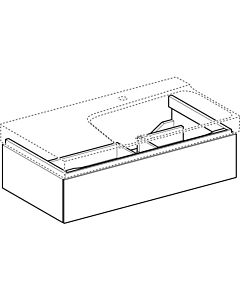 Geberit Xeno² Waschtisch-Unterschrank 500514011 88x22x46,2cm, mit Schublade, mit Ablagefläche, hochglänzend/weiß