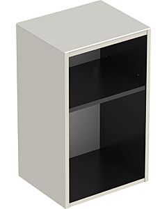 Geberit Smyle Square side cabinet 500358JL1 36x60x29.9cm, open, sand gray high gloss