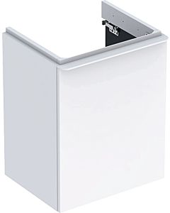 Geberit Smyle Square Handwaschbecken-Unterschrank 500364001 49,2x61,7x40,6cm, Tür links, weiß hochglanz