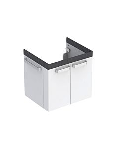 Geberit Renova Comfort base cabinet 808565000 65x62x52.5cm, vanity unit, white / graphite