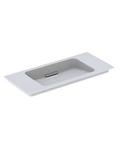 Geberit One furniture washbasin 500395011 90x13x40cm, without tap hole, overflow covered, white Keratect / cover chrome-plated