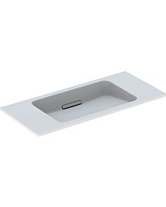 Geberit One washbasin 500390013 90x13x40cm, without tap hole, overflow covered, white Keratect / cover white glossy