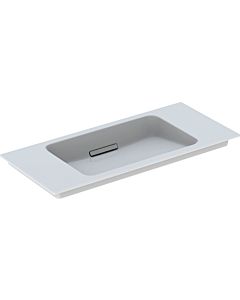Geberit One furniture washbasin 500395013 90x13x40cm, without tap hole, overflow covered, white Keratect / cover white glossy