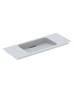 Geberit One furniture washbasin 500396012 105x13x40cm, without tap hole, overflow covered, white Keratect / cover chrome brushed