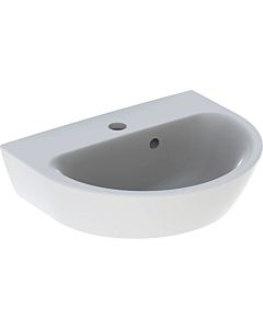Geberit Renova Handwaschbecken 500375011 45 x 36 cm, weiß, mit Hahnloch, mit Überlauf