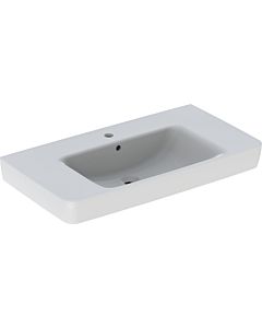 Geberit Renova Plan 501702001 90x48cm, trou robinet central, avec trop-plein, blanc