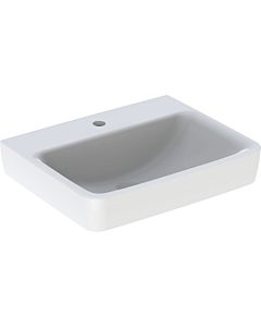 Geberit Renova Plan washbasin 501633001 55x44cm, with central tap hole, without overflow, white
