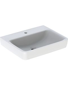 Geberit Renova Plan 501637001 60x48cm, trou robinet central, sans trop-plein, blanc