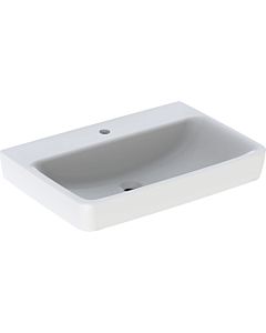 Geberit Renova Plan 501645001 70x48cm, trou robinet central, sans trop-plein, blanc