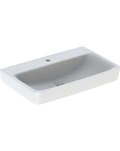 Geberit Renova Plan washbasin 501691008 75x48cm, central tap hole, without overflow, white KeraTect