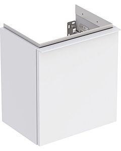 Geberit iCon hand washbasin base cabinet 502300013 37x41.5x27.9cm, 2000 door, hinged right, matt white, matt white handle