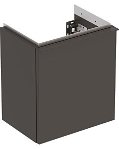 Geberit iCon hand washbasin base cabinet 502300JK1 37x41.5x27.9cm, 2000 door, hinged right, body/front/handle lava matt