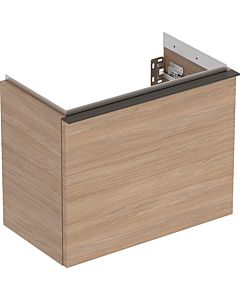 Geberit iCon hand washbasin base cabinet 502302JH1 52x41.5x30.7cm, 2000 drawer, oak, lava matt handle