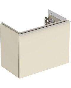 Geberit iCon hand washbasin base cabinet 502302JL1 52x41.5x30.7cm, 2000 drawer, high-gloss sand, matt sand handle