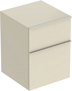 Geberit iCon side cabinet 502315JL1 45x60x47.6cm, 2 drawers, sand high gloss / handle sand matt