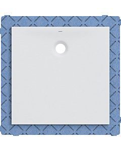 Geberit Olona receveur de douche 550900001 blanc / mat, carré, 80 x 80 x 4 cm
